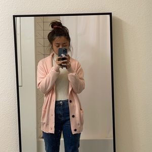 Pink cardigan
